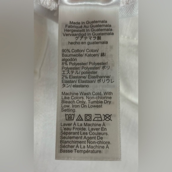 NEW J Crew 8" Mid Rise Skinny Jean Signature Stretch 35 White $118 0877 - Picture 8 of 12